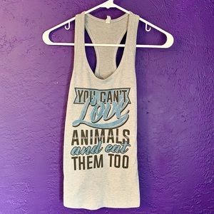 XS Vegan Racerback Tank